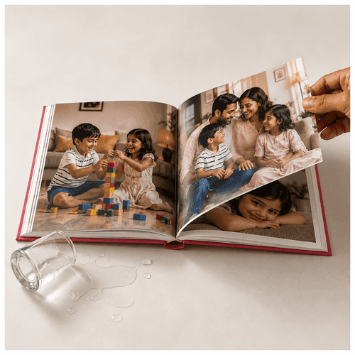 Experience quality through tear & water resistant pages.